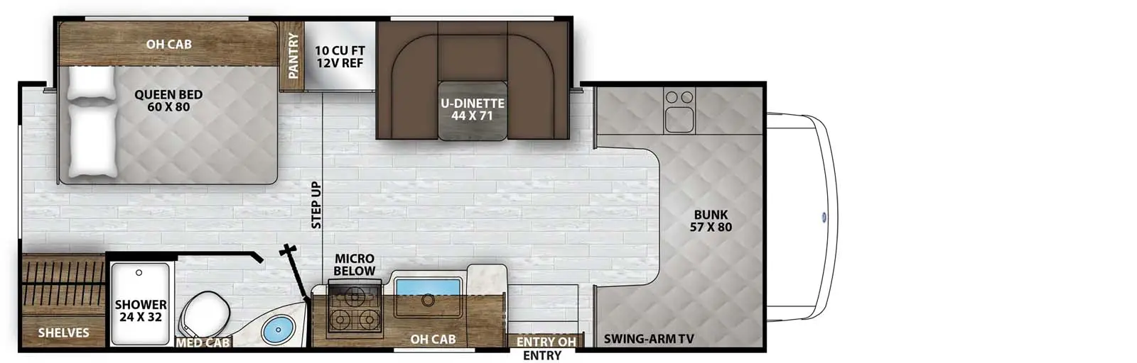 230FS - Ford E-350 Floorplan Image